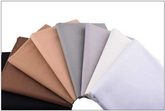 CraftsFabrics Lot de 8 carrés de tissu prédécoupés en coton uni de 50 cm x 50 cm pour patchwork et couture